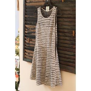 Parker Dress, Black and White